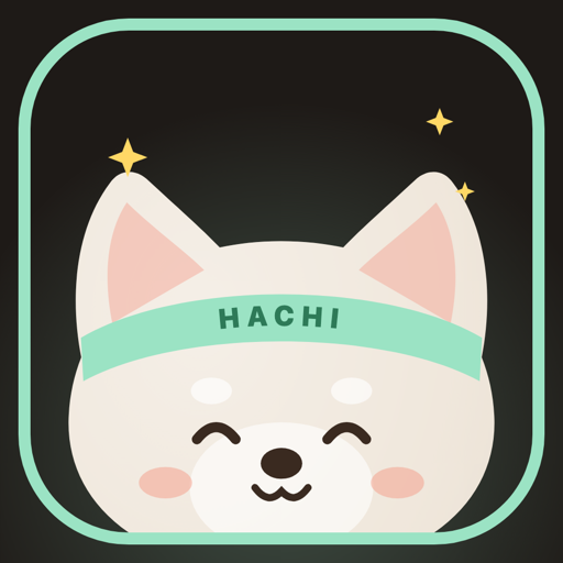 Bodyflou app icon — Hachi the Shiba